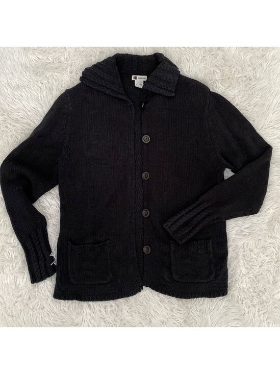kb & company Sweaters - KB & company 90’s black cable knit button down cardigan